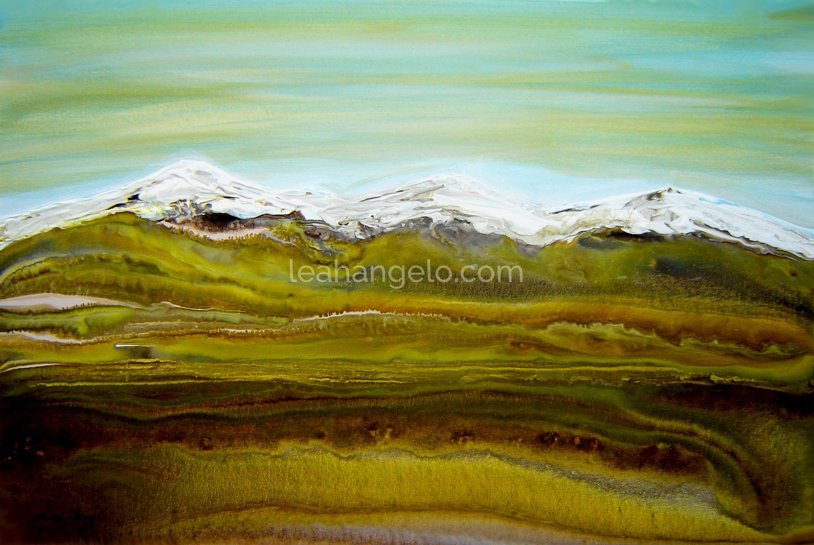 INNER REFLECTION - acrylic on canvas (102x76 cm) - Leah Angelo