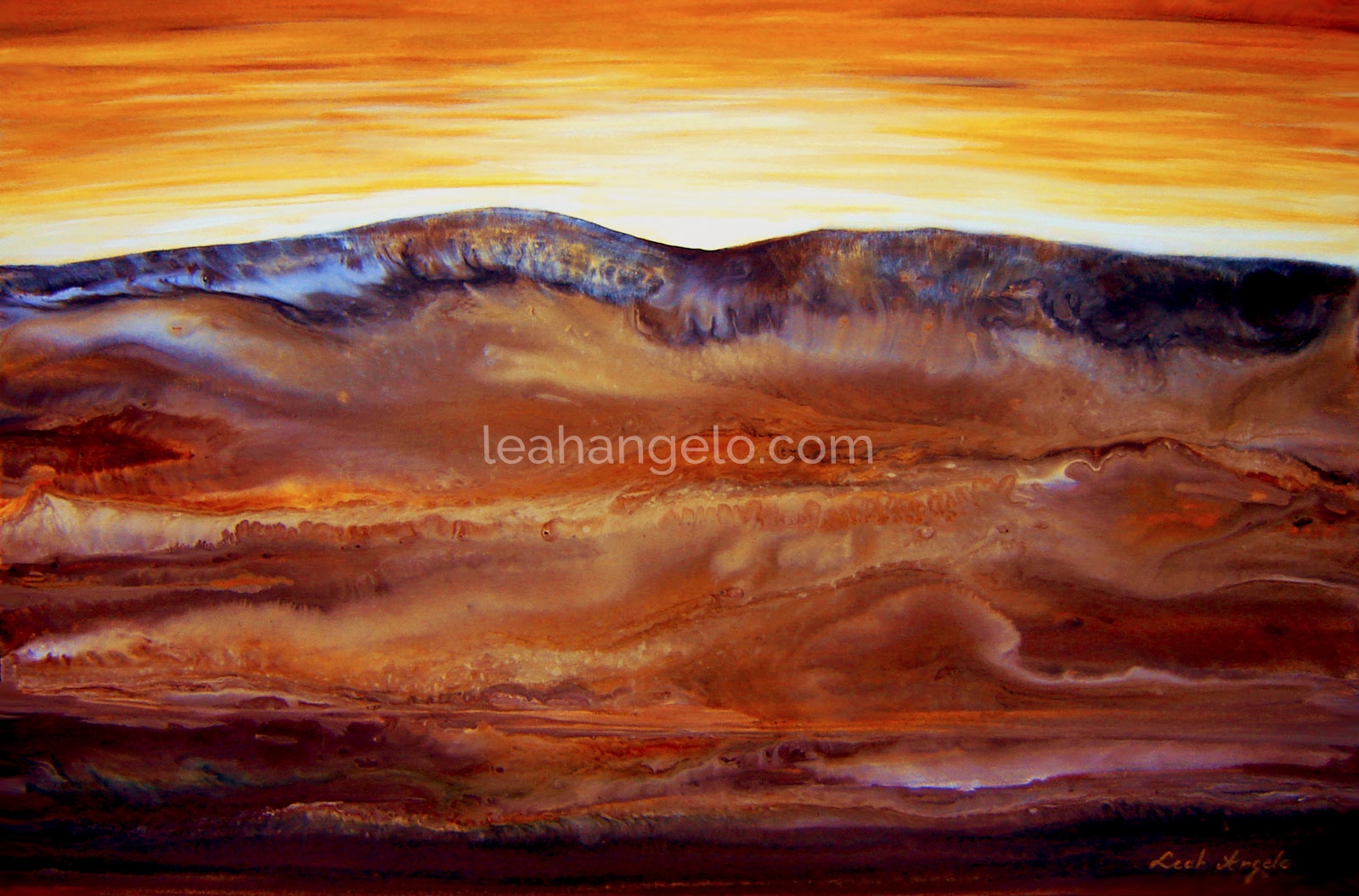 SACRED EARTH - acrylic on canvas (91x61 cm) - Leah Angelo