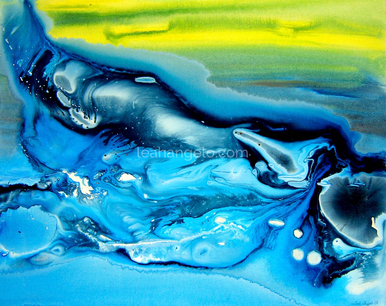 SEA LIFE - Acrylics on Canvas (76 x 61 cm) - Leah Angelo