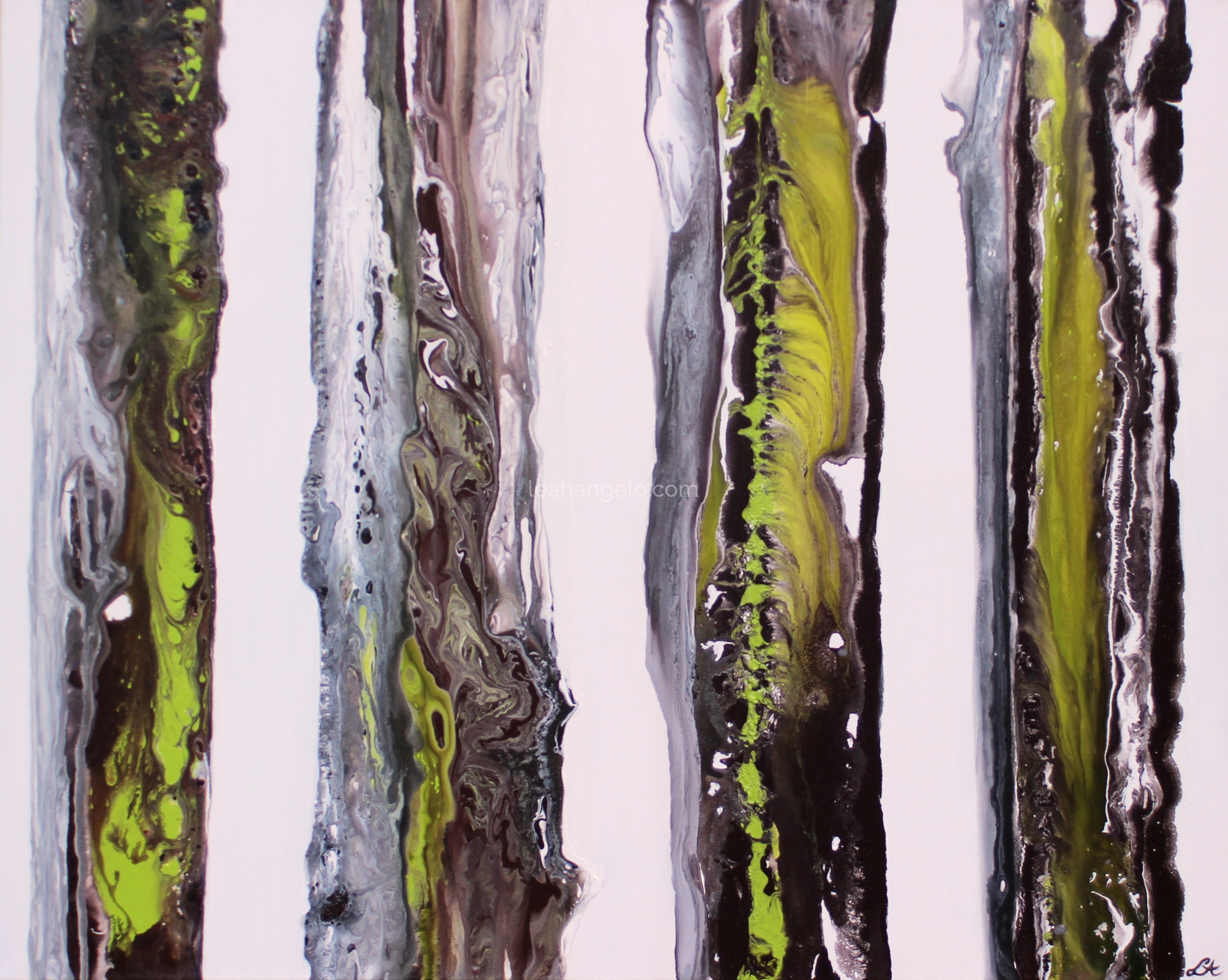 INTELLIGENCE OF TREES - acrylic on canvas- (120 x 80 cm)