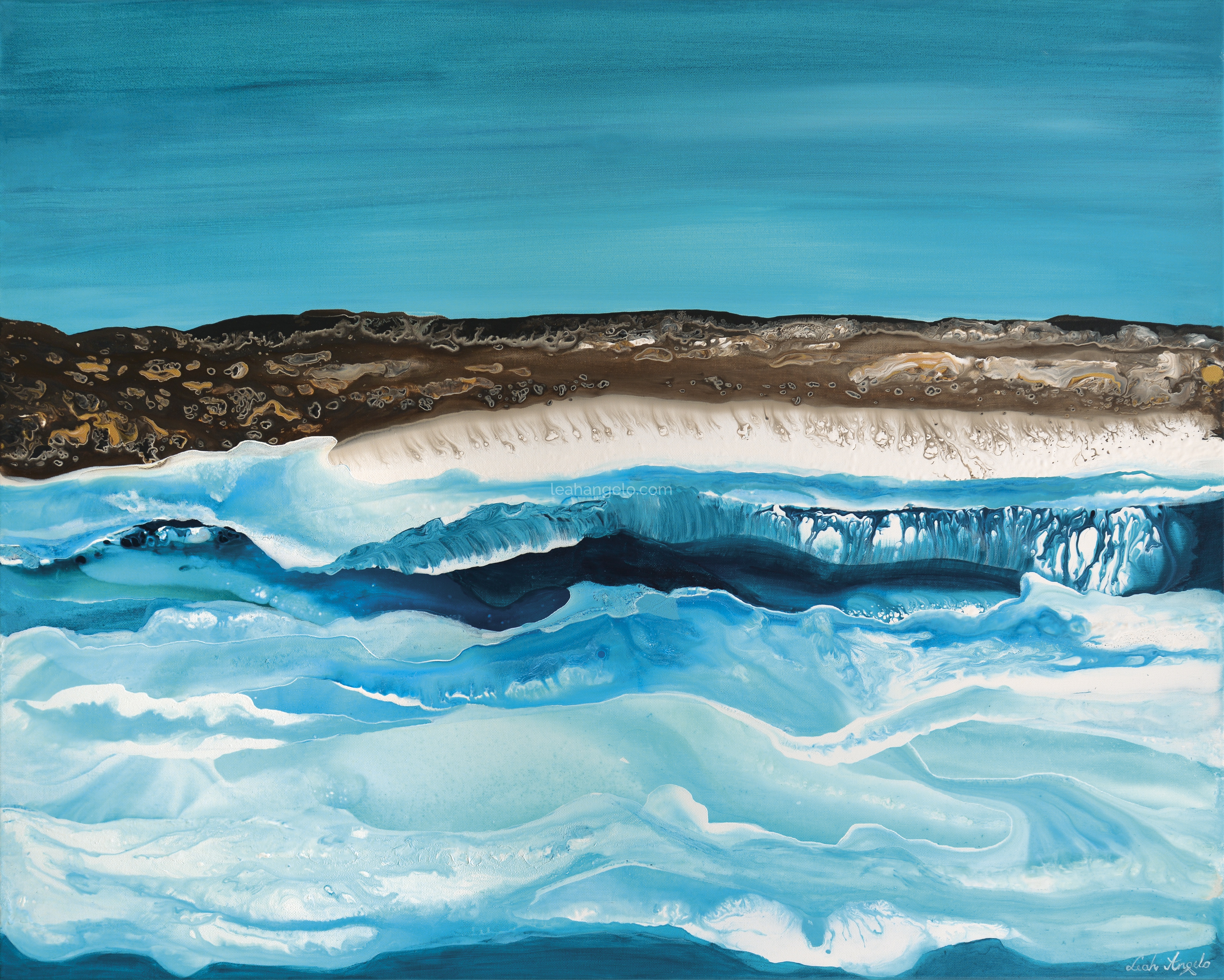 SUMMER FEELING - Leah Angelo - Acrylics on Canvas - (100 x 80 cm) 